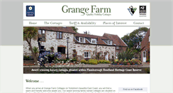 Desktop Screenshot of grangefarmcottages.net