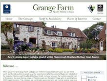 Tablet Screenshot of grangefarmcottages.net